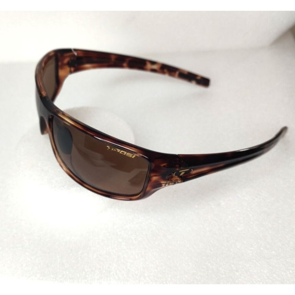 Tifosi Sunglasses Bronx Tortise Shell  Wrap Sports Cycling Running Outdoor UV400 - Picture 3 of 9